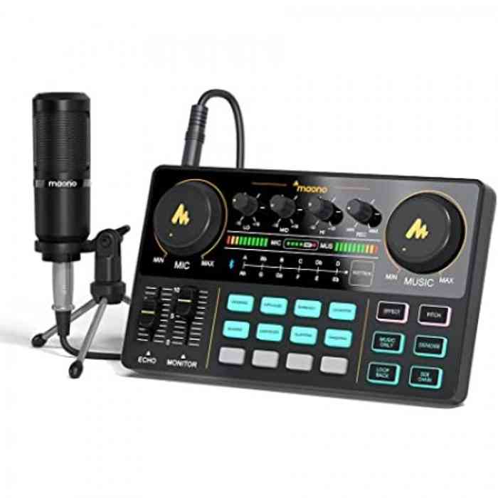 Maono MAONOCASTER Lite AU-AM200 S1 Portable All-In-One Podcast Production Studio